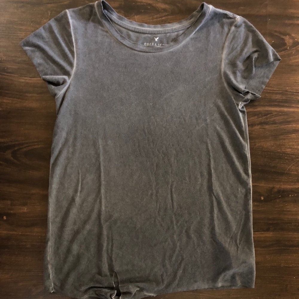 American Eagle Soft and Sexy Knotted Tee